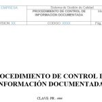 Procedimiento de Control de Información Documentada. Descargar