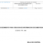 Creación de información documentada. Descargable.