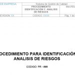 Procedimiento de Identificación y Análisis de Riesgos, descagable y editable 100%